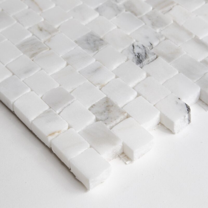 Calacatta Gold Royal Honed Broken Joint Marble Mosaics 11 3/4×12